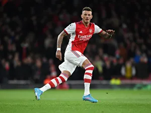 Arsenal's Ben White in Action: Arsenal vs. Wolverhampton Wanderers, Premier League 2021-22