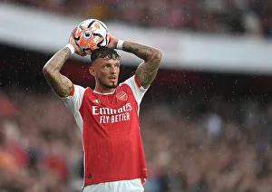 Arsenal V Fulham 2023-24 Prints: Arsenal's Ben White in Action: Arsenal vs. Fulham, 2023-24 Premier League