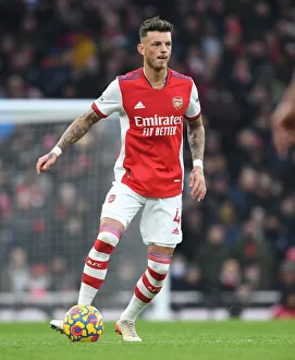 Arsenal's Ben White in Action: Arsenal vs Burnley, Premier League 2021-22