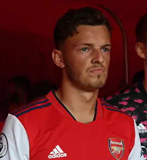Arsenal's Ben White in Action: Arsenal vs Norwich City, 2021-22 Season, Emirates Stadium