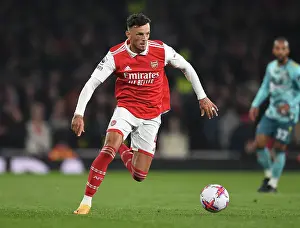 Arsenal V Southampton 2022-23 Prints: Arsenal's Ben White in Action: Arsenal vs Southampton
