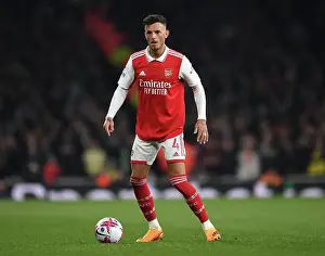 Arsenal V Southampton 2022-23 Prints: Arsenal's Ben White in Action: Arsenal vs Southampton