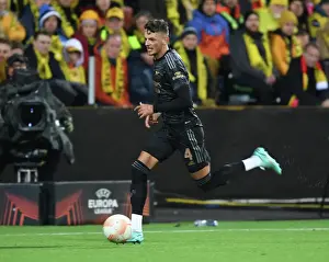 Arsenal's Ben White in Action against Bodø/Glimt in UEFA Europa League Group A