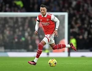 Arsenal's Ben White in Action Against Brentford in 2022-23 Premier League Clash