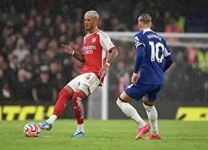 Arsenal's Ben White in Action Against Chelsea in the 2023-24 Premier League Clash