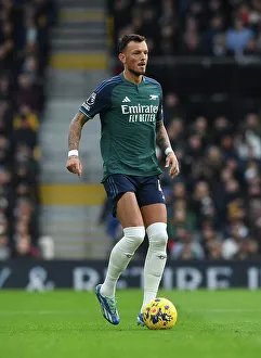 Arsenal's Ben White in Action: Fulham vs Arsenal, 2023-24 Premier League