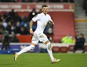 Nottingham Forest V Arsenal FA Cup 3rd And 2021-22 Prints: Arsenal's Ben White in Action against Nottingham Forest in FA Cup Third Round