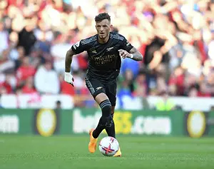 Arsenal's Ben White in Action Against Nottingham Forest - Premier League 2022-23