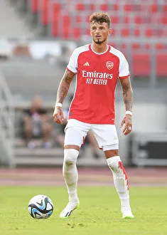 Arsenal's Ben White in Action: Nuremberg vs Arsenal, 2023 Pre-Season Friendly
