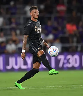 Orlando City SC V Arsenal 2022-23 Prints: Arsenal's Ben White in Action: Orlando Pre-Season Friendly 2022-23