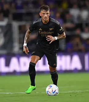 Orlando City SC V Arsenal 2022-23 Prints: Arsenal's Ben White in Action: Orlando Pre-Season Friendly 2022-23