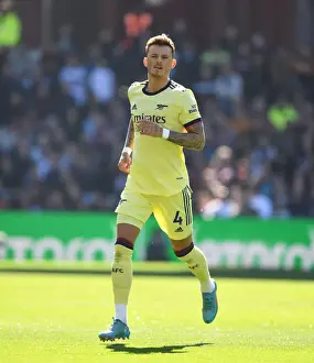 Arsenal's Ben White in Action: Premier League 2021-22 - Aston Villa vs Arsenal