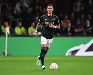 PSV Eindhoven V Arsenal 2022-23 Prints: Arsenal's Ben White in Action against PSV Eindhoven in 2022-23 Europa League