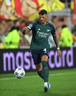 Arsenal's Ben White in Action against RC Lens in 2023-24 UEFA Champions League