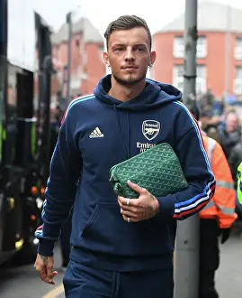 Arsenal's Ben White Arrives at Goodison Park Ahead of Everton Clash - Premier League 2022-23