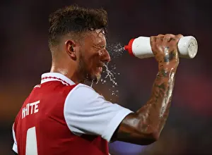 Arsenal V Chelsea - Florida Cup 2022-23 Prints: Arsenal's Ben White Faces Off Against Chelsea in the Florida Cup Pre-Season Clash