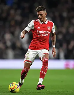 Tottenham Hotspur V Arsenal 2022-23 Prints: Arsenal's Ben White Faces Off Against Tottenham Hotspur in the 2022-23 Premier League Rivalry