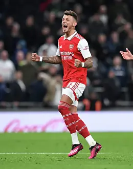 Tottenham Hotspur V Arsenal 2022-23 Prints: Arsenal's Ben White Faces Off Against Tottenham Hotspur in Premier League Clash (2022-23)