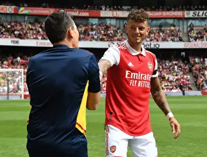 Arsenal's Ben White Gears Up for Arsenal v Sevilla: Emirates Cup 2022