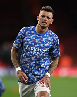 Arsenal's Ben White Gears Up for Arsenal v Wolverhampton Wanderers in Premier League