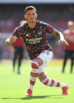 Arsenal's Ben White Gears Up for Arsenal vs. Norwich City Showdown (2021-22 Premier League)