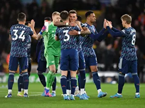 Arsenal's Ben White and Kieran Tierney Clash in Wolverhampton Wanderers vs Arsenal, Premier League 2021-22