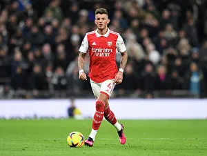 Arsenal's Ben White Stands Strong: Intense Rivalry Against Tottenham Hotspur in Premier League Clash (January 2023)
