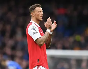 Arsenal's Ben White Stares Down Everton in Intense 2022-23 Premier League Showdown