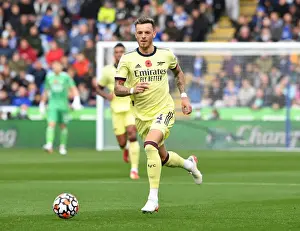 Arsenal's Ben White Stares Down Leicester City in Premier League Clash
