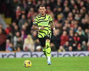 Arsenal's Ben White Stares Down Liverpool in Intense 2023-24 Premier League Showdown