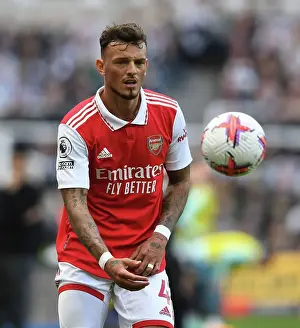 Arsenal's Ben White Stares Down Newcastle United in Premier League Clash (2022-23)