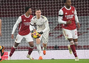 Arsenal's Bernd Leno in Action at Empty Emirates: Arsenal vs. Wolverhampton Wanderers, Premier League 2020-21