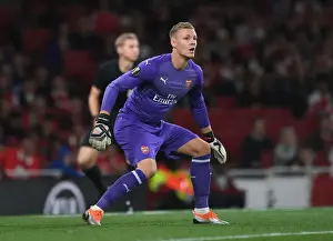 Arsenal V FC Vorskla Poltava 2018_19 Prints: Arsenal's Bernd Leno in Action: Europa League 2018-19 vs. FC Vorskla Poltava