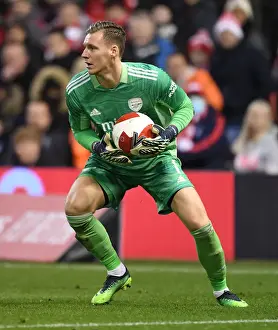 Nottingham Forest V Arsenal FA Cup 3rd And 2021-22 Prints: Arsenal's Bernd Leno in Action: FA Cup Third Round - Nottingham Forest vs Arsenal (2021-2022)