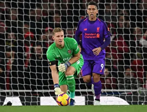 Arsenal V Liverpool 2018-19 Prints: Arsenal's Bernd Leno in Action Against Liverpool (2018-19)