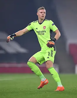 Arsenal V Molde FK 2020-21 Prints: Arsenal's Bernd Leno in Action against Molde FK in UEFA Europa League