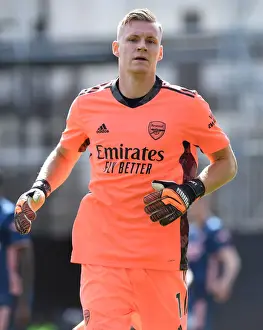 Arsenal's Bernd Leno in Action: Premier League Showdown against Fulham, 2020-21