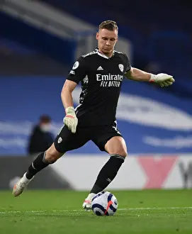 Arsenal's Bernd Leno in Action at Empty Stamford Bridge: Chelsea vs Arsenal, Premier League 2020-21