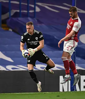 Arsenal's Bernd Leno in Action at Empty Stamford Bridge: Chelsea vs Arsenal, Premier League 2020-21