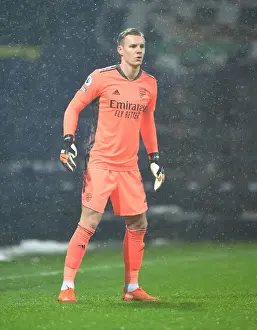Arsenal's Bernd Leno in Action: West Bromwich Albion vs Arsenal, Premier League 2020-21