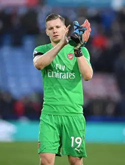 Arsenal's Bernd Leno Celebrates Huddersfield Victory with a Heartfelt Applause to Arsenal Fans