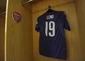 Images Dated 26th September 2018: Arsenal's Bernd Leno in the Changing Room before Arsenal v Brentford - Carabao Cup 2018-19