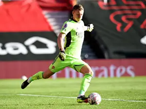 Arsenal's Bernd Leno in FA Cup Action: Southampton vs Arsenal (Behind Closed Doors)