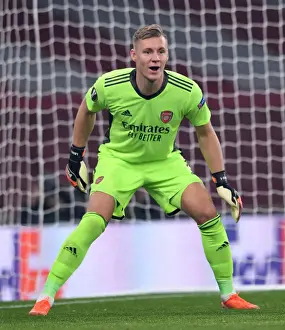 Arsenal V Molde FK 2020-21 Prints: Arsenal's Bernd Leno Focused in Europa League Clash Against Molde FK