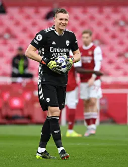 Arsenal's Bernd Leno Focuses Before Arsenal v Tottenham Premier League Clash