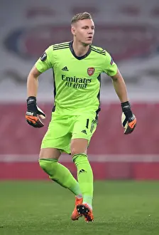 Arsenal V Molde FK 2020-21 Prints: Arsenal's Bernd Leno Focuses in Europa League Clash Against Molde FK