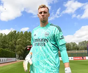 Arsenal's Bernd Leno in Pre-Season Action against Ipswich Town