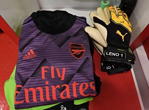 Images Dated 20th February 2020: Arsenal's Bernd Leno Prepares for Olympiacos Showdown in Europa League