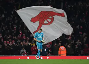 Arsenal V Manchester United 2019-20 Prints: Arsenal's Bernd Leno Reacts After Arsenal FC vs Manchester United