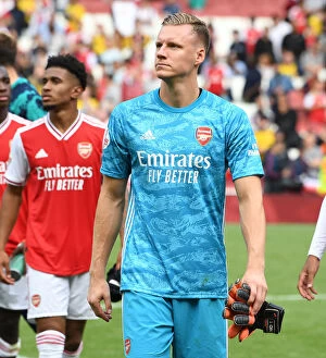 Images Dated 28th July 2019: Arsenal's Bernd Leno Reacts After Arsenal v Olympique Lyonnais Emirates Cup Match, 2019